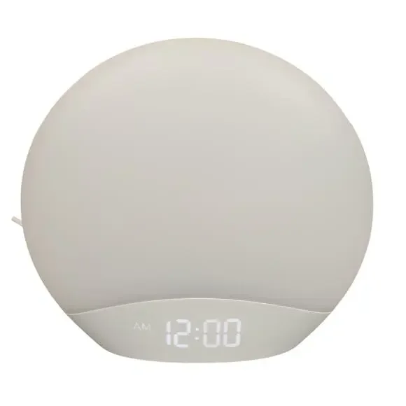 Reacher R7 Sunrise Alarm Clock Sound Machine Night Light Sleep Aid White EUC - Picture 7 of 12
